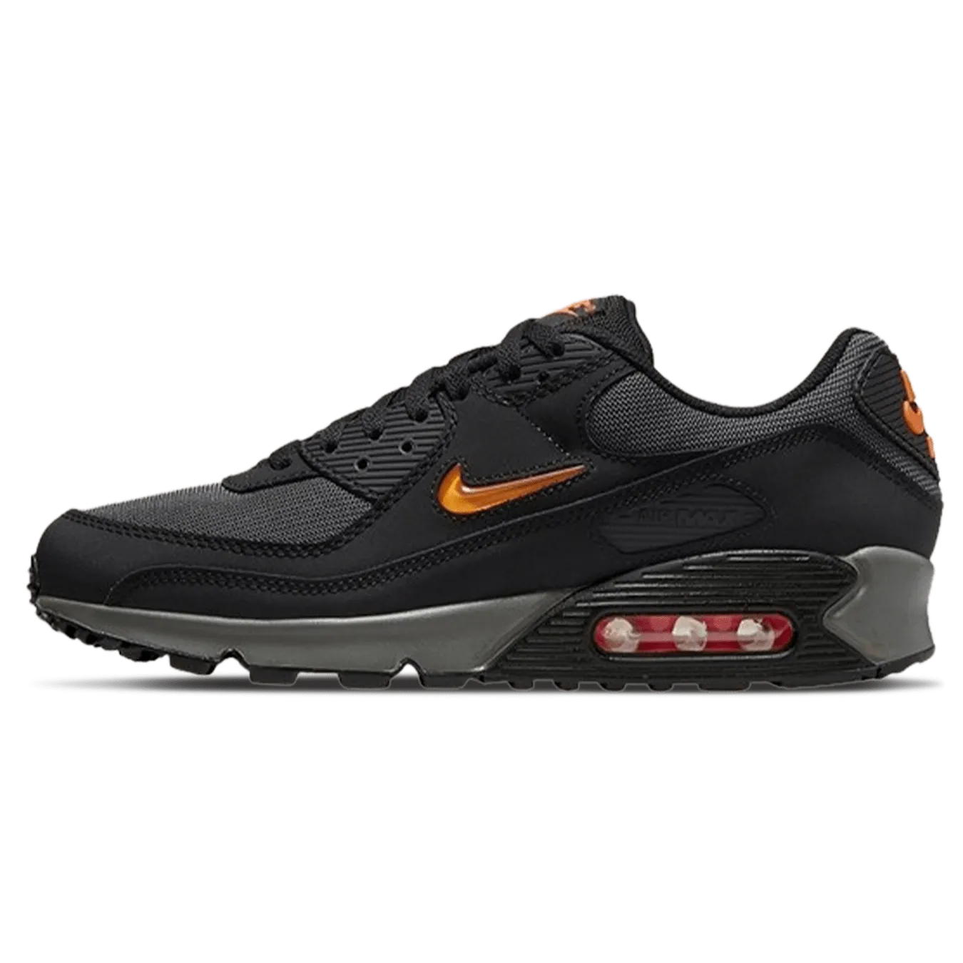 Nike Air Max 90 'Jewel - Black Safety Orange' nike air max 90 lightweight athletic sneakers