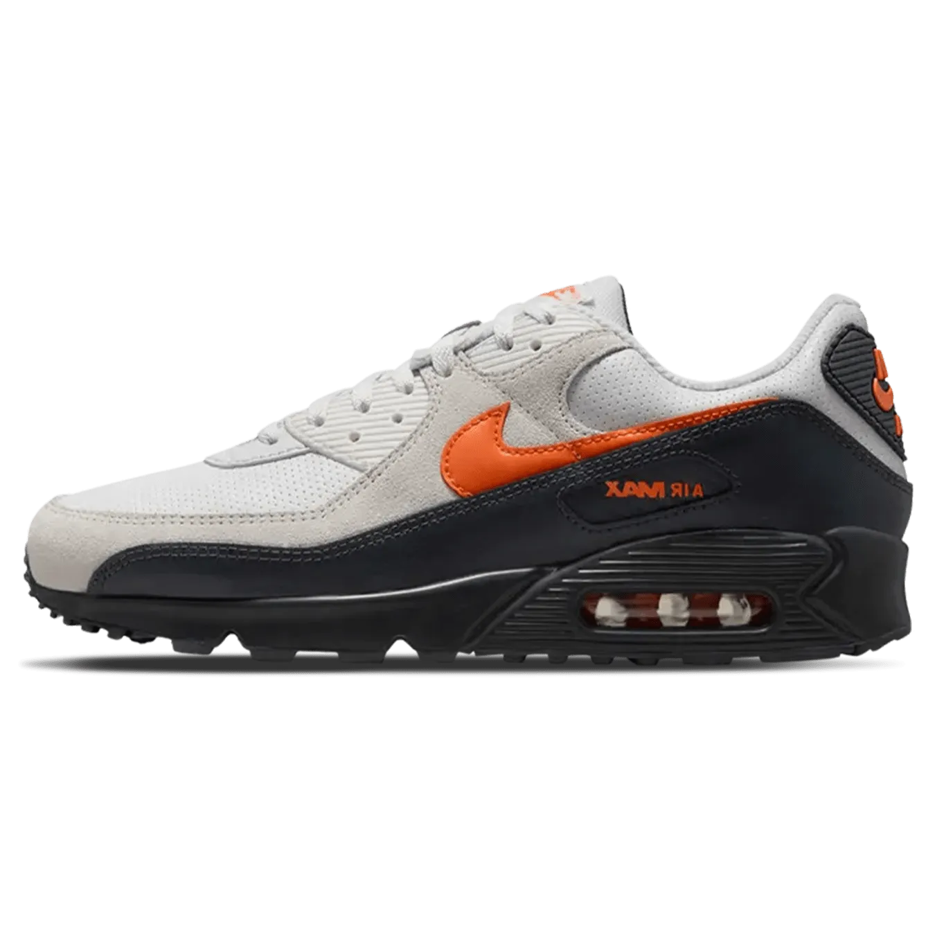 Nike Air Max 90 'Racing Pack - Vast Grey Total Orange' Nike Air Max lifestyle sneakers with sport details