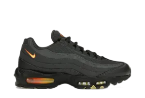 Nike Air Max 95 Anthracite Safety Orange Nike Air Max casual shoes with visible air tech