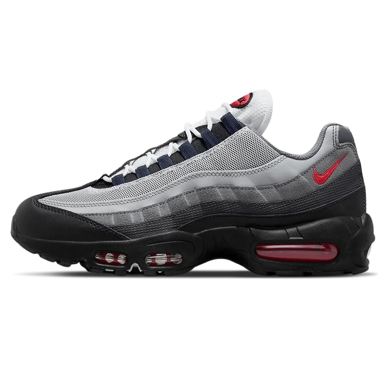 Nike Air Max 95 'Smoke Grey Track Red' nike air max 95 sporty and durable shoes