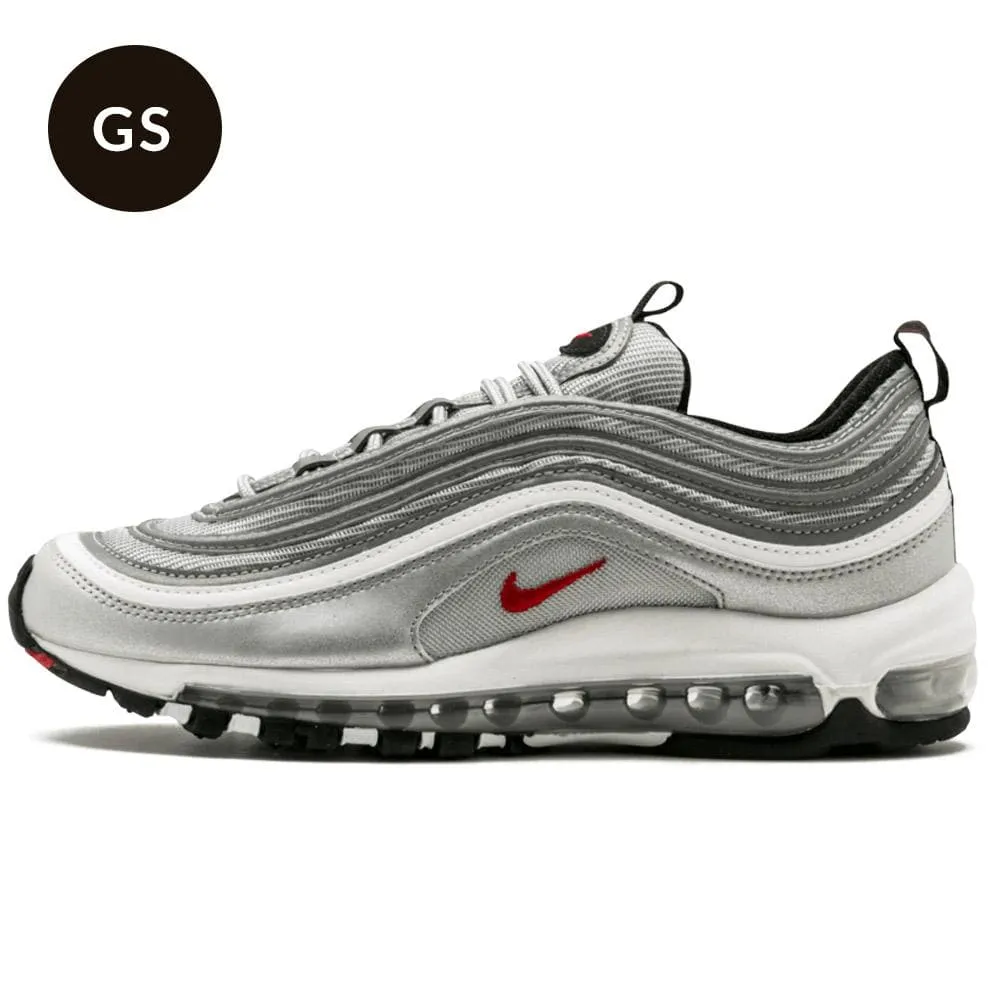 Nike Air Max 97 GS QS Silver Bullet nike air max 97 sleek running shoes with air unit