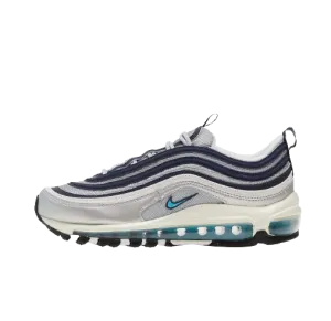 Nike Air Max 97 Metallic Silver Chlorine Blue (Women's) nike air max versatile running and casual sneakers
