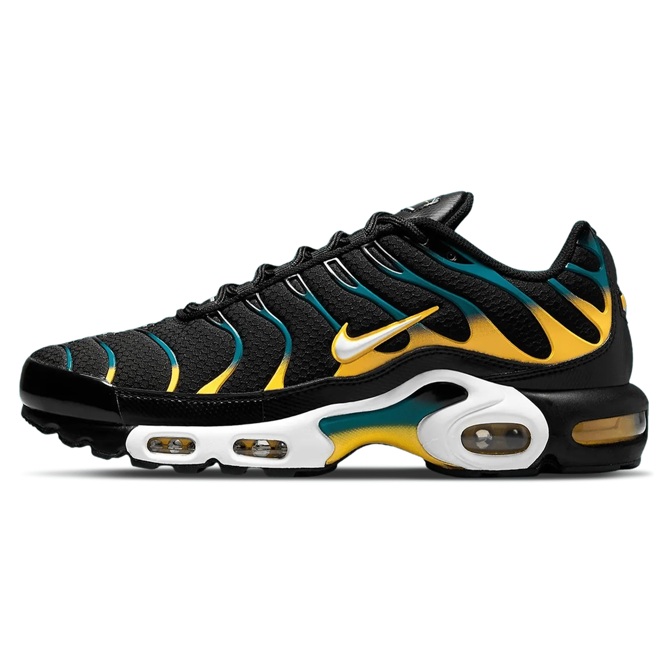 Nike Air Max Plus 'Black University Gold Spruce' nike tuned air athletic running shoes