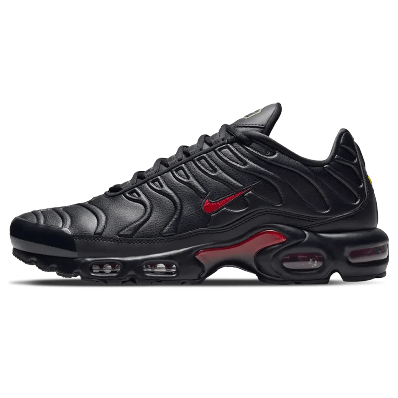 Nike Air Max Plus Premium 'Black University Red' nike tuned air athletic running shoes