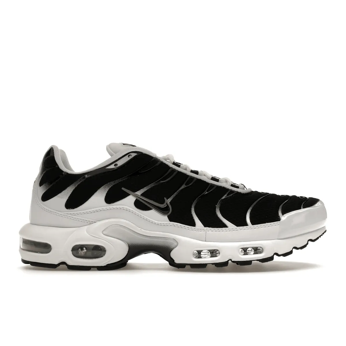 Nike Air Max Plus White Black Metallic Pewter nike tn air max plus iconic street style