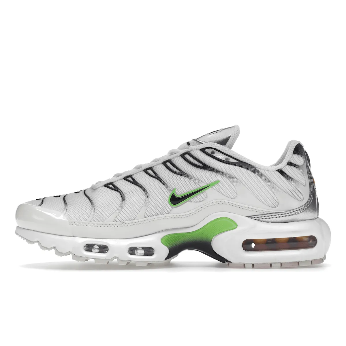 Nike Air Max Plus White Neon Metallic Silver Tn Max Plus