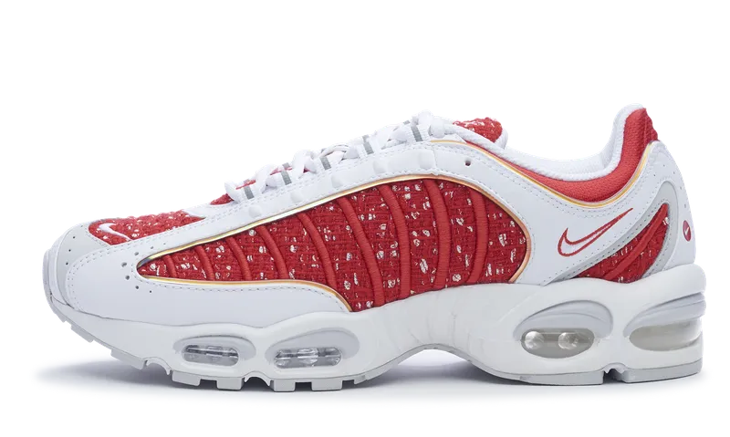 Nike Air Max Tailwind 4 x Supreme White Red (AT3854-100) Men's Size 8-12 Shoes nike air max versatile running and casual sneakers