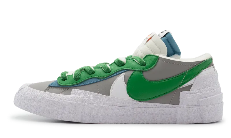 Nike Blazer Low x Sacai White Grey Classic Green (DD1877-001) Men Size 6-12 nike x sacai unique fashion-forward sneakers