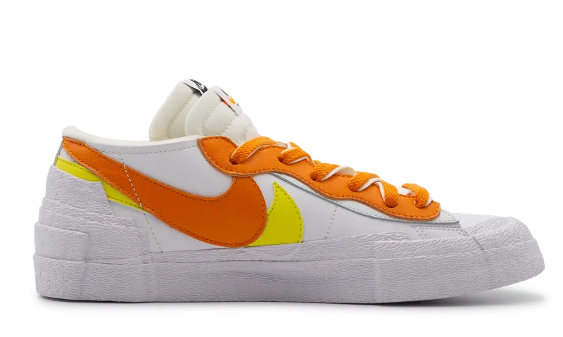 Nike Blazer Low x Sacai White Magma Orange (DD1877-100) Men Size 6-13 Sacai collaboration