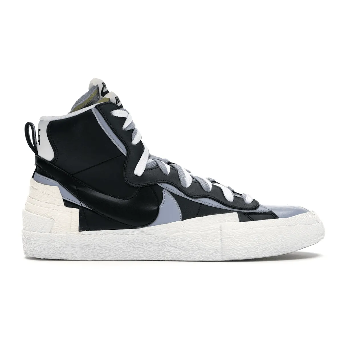 Nike Blazer Mid sacai Black Grey nike x sacai innovative hybrid design shoes