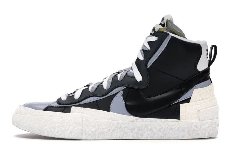 Nike Blazer Mid sacai Black Grey nike x sacai unique fashion-forward sneakers