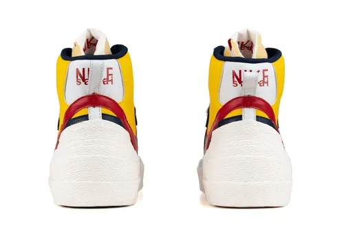 Nike Blazer Mid sacai Maize Navy Sacai collaboration
