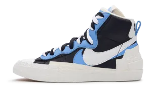 Nike Blazer Mid sacai White Black Legend Blue nike x sacai unique fashion-forward sneakers