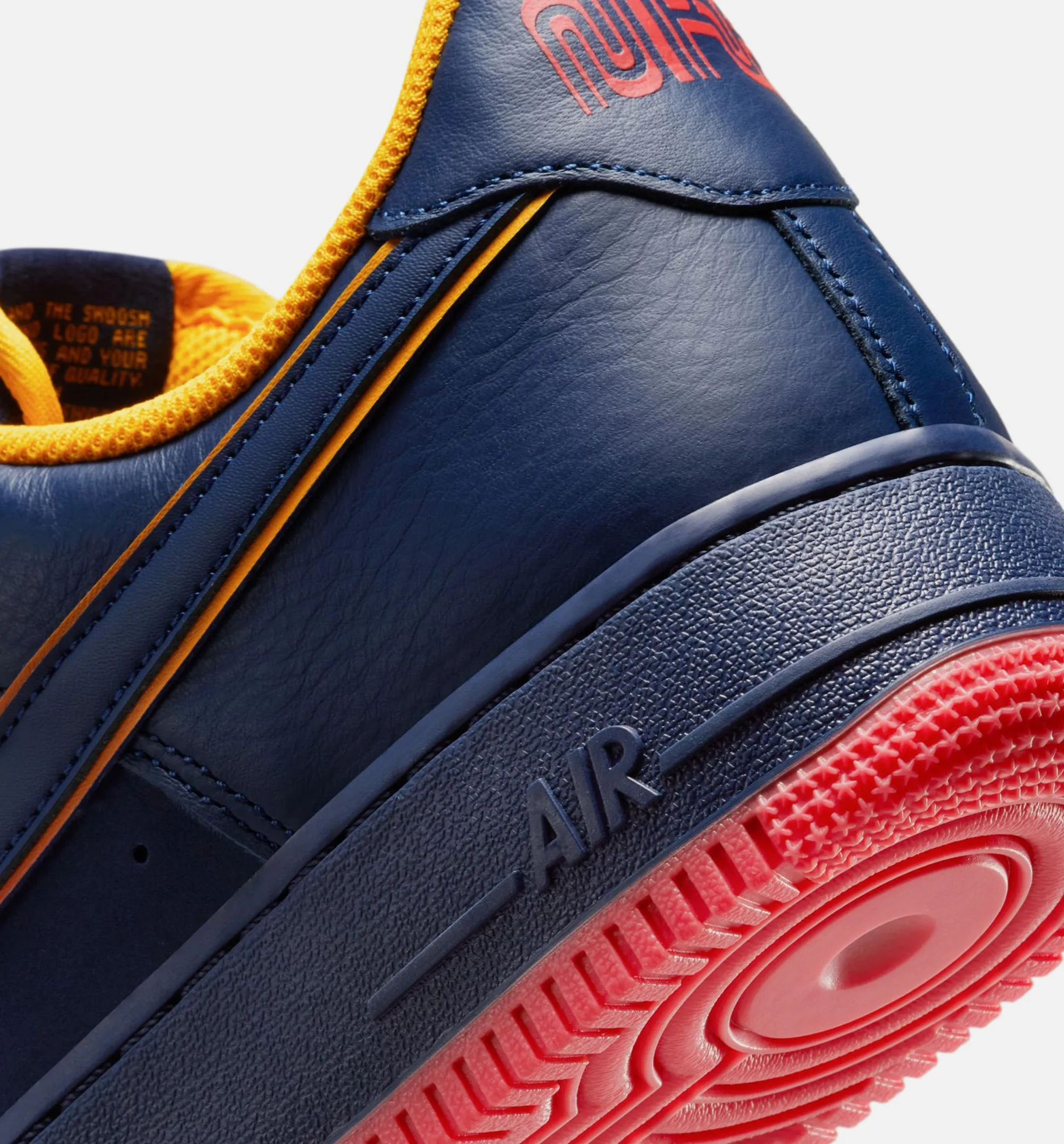 Nike Clothing Air Force 1 '07 LV8 Mens Lifestyle Shoe - Navy/Red/Yellow
