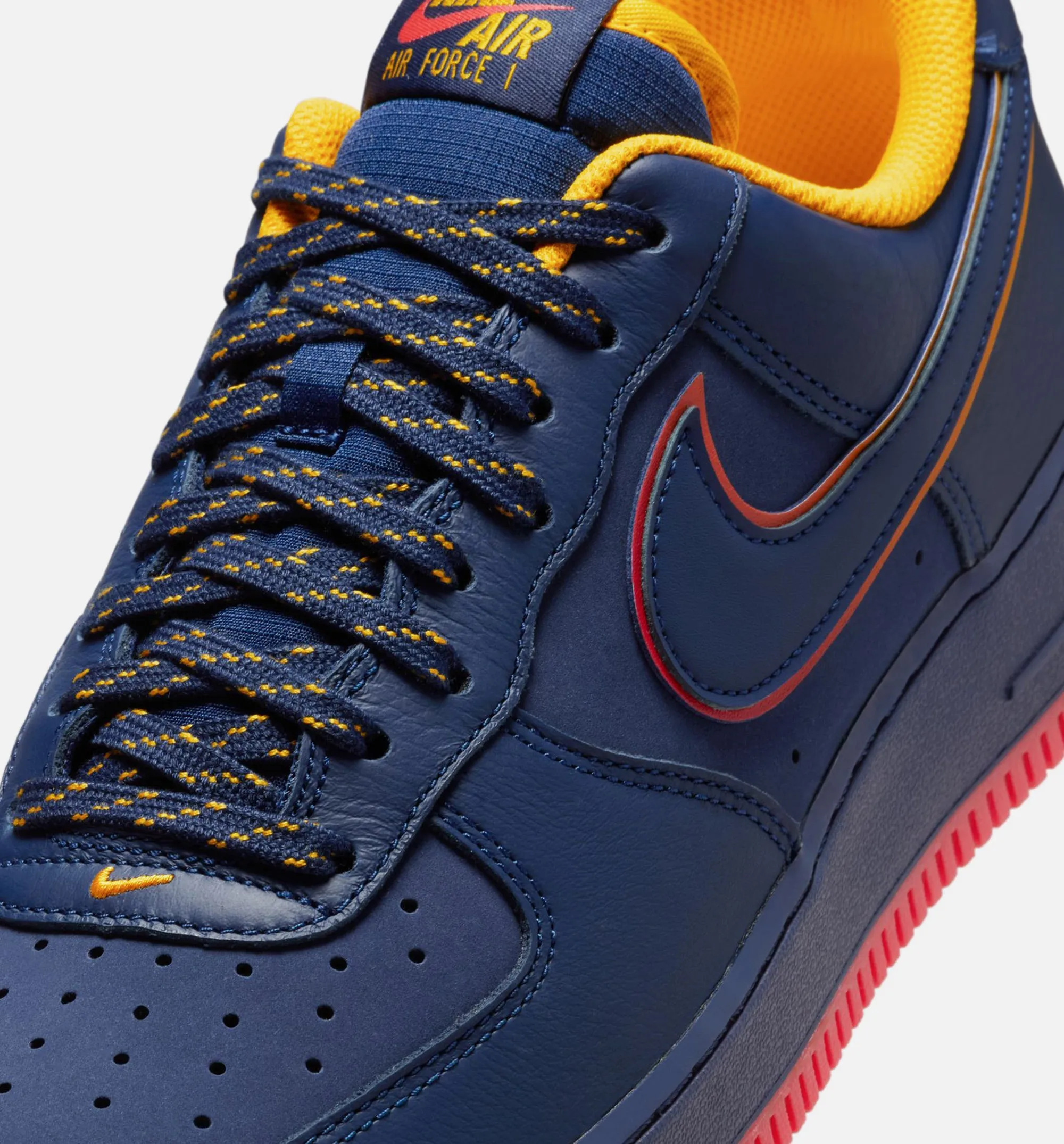 Nike Clothing Air Force 1 '07 LV8 Mens Lifestyle Shoe - Navy/Red/Yellow