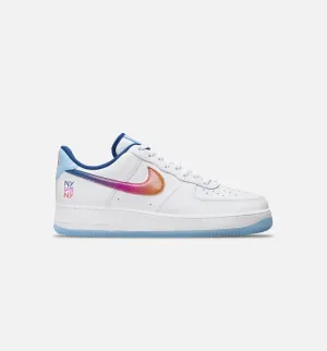 Nike Clothing Air Force 1 '07 Mens Lifestyle Shoe - White/Court Blue/Hyper Pink/Bright Mandarin/Aquarius Blue
