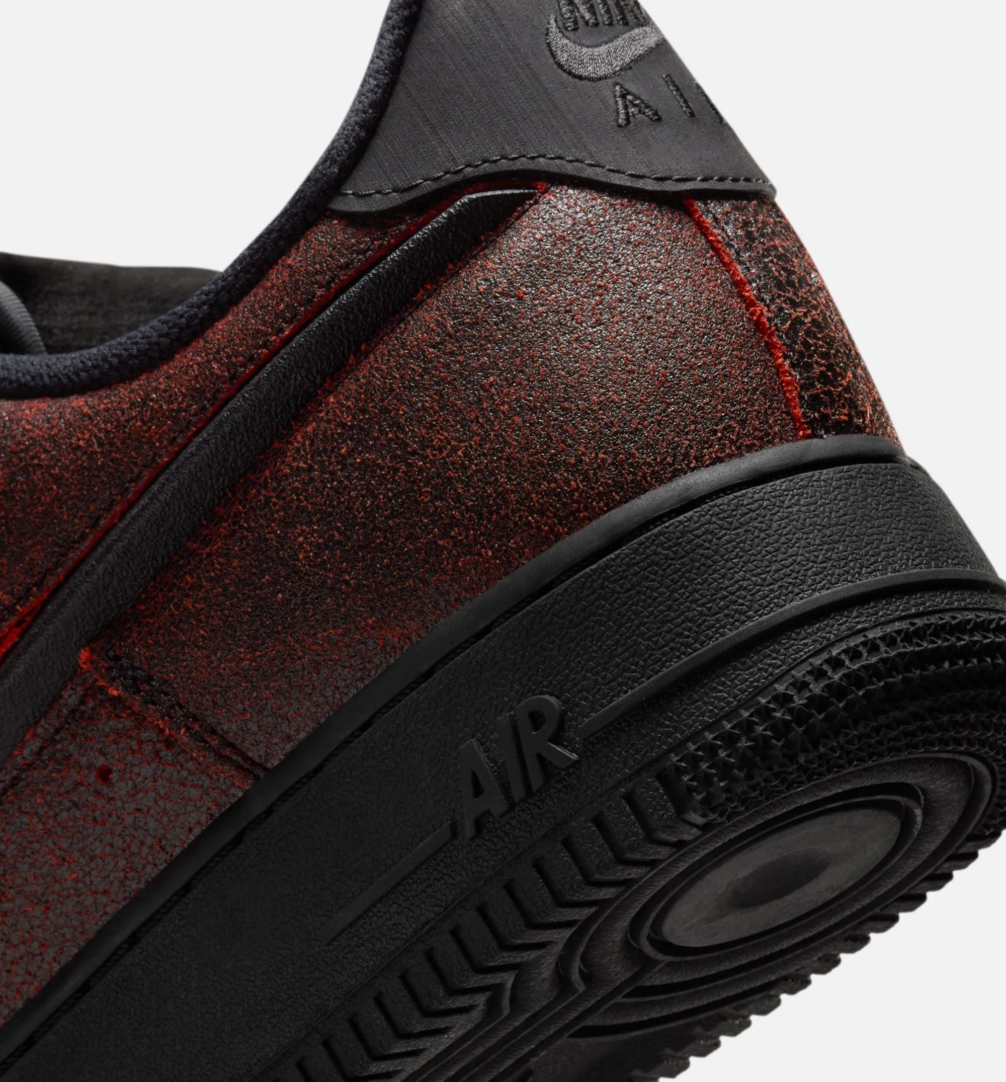 Nike Clothing Air Force 1 Low Halloween Mens Lifestyle Shoe - Black/Crimson