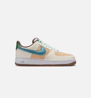 Nike Clothing Air Force 1 Retro Sesame and White Mens Lifestyle Shoe - Summit White/Glacier Blue/Mint Foam