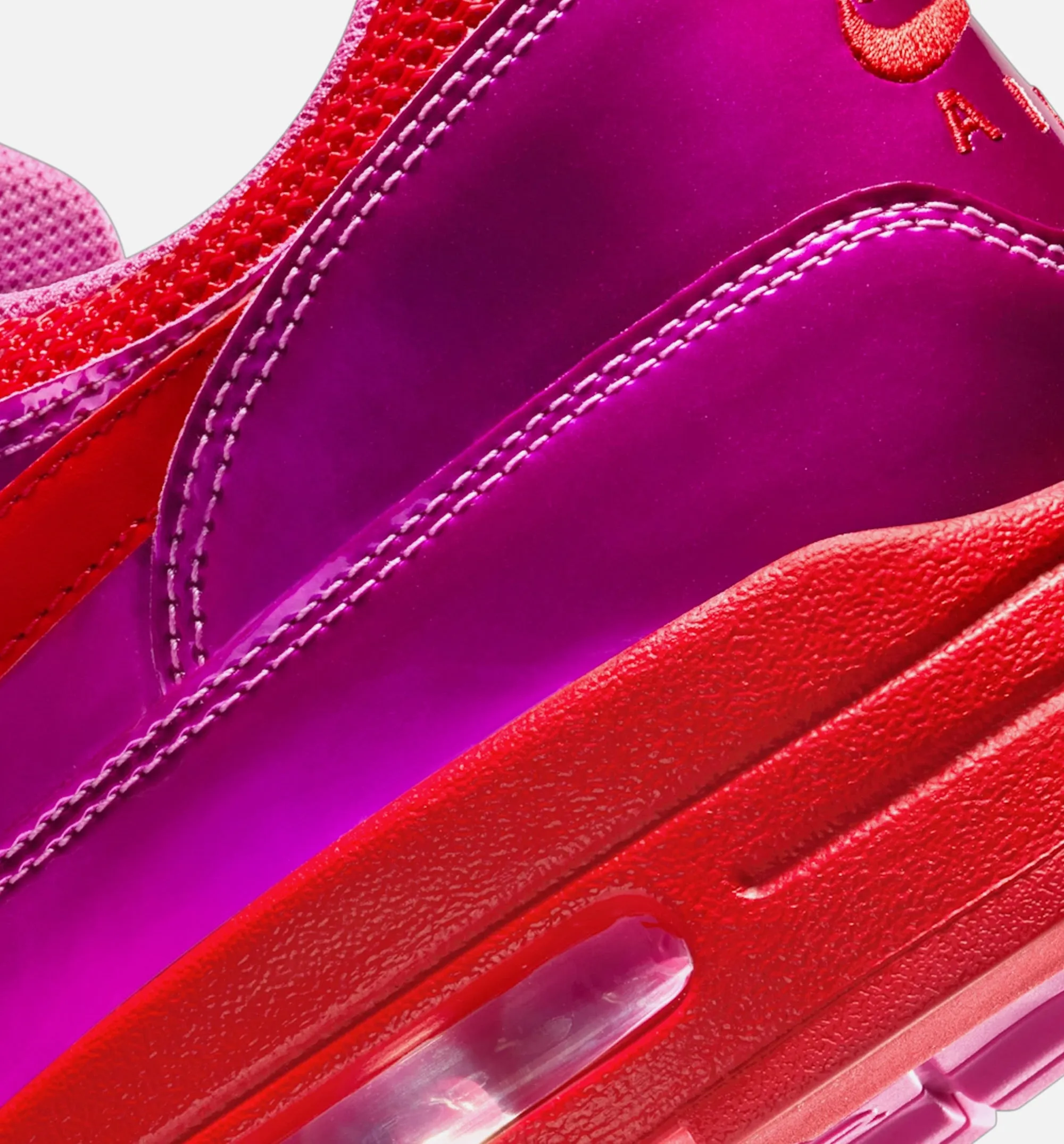 Nike Clothing Air Max 1 Premium Mens Lifestyle Shoe - Playful Pink/University Red
