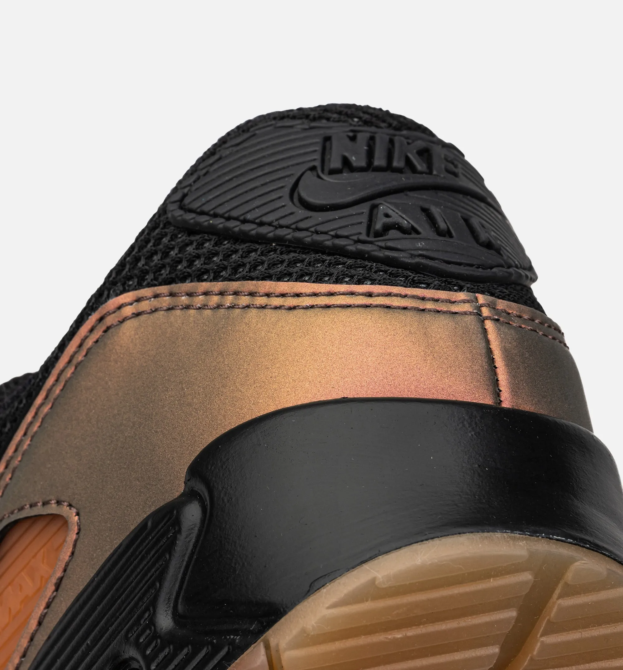 Nike Clothing Air Max 90 Russet Mens Lifestyle Shoe - Black/Black/Dark Russet