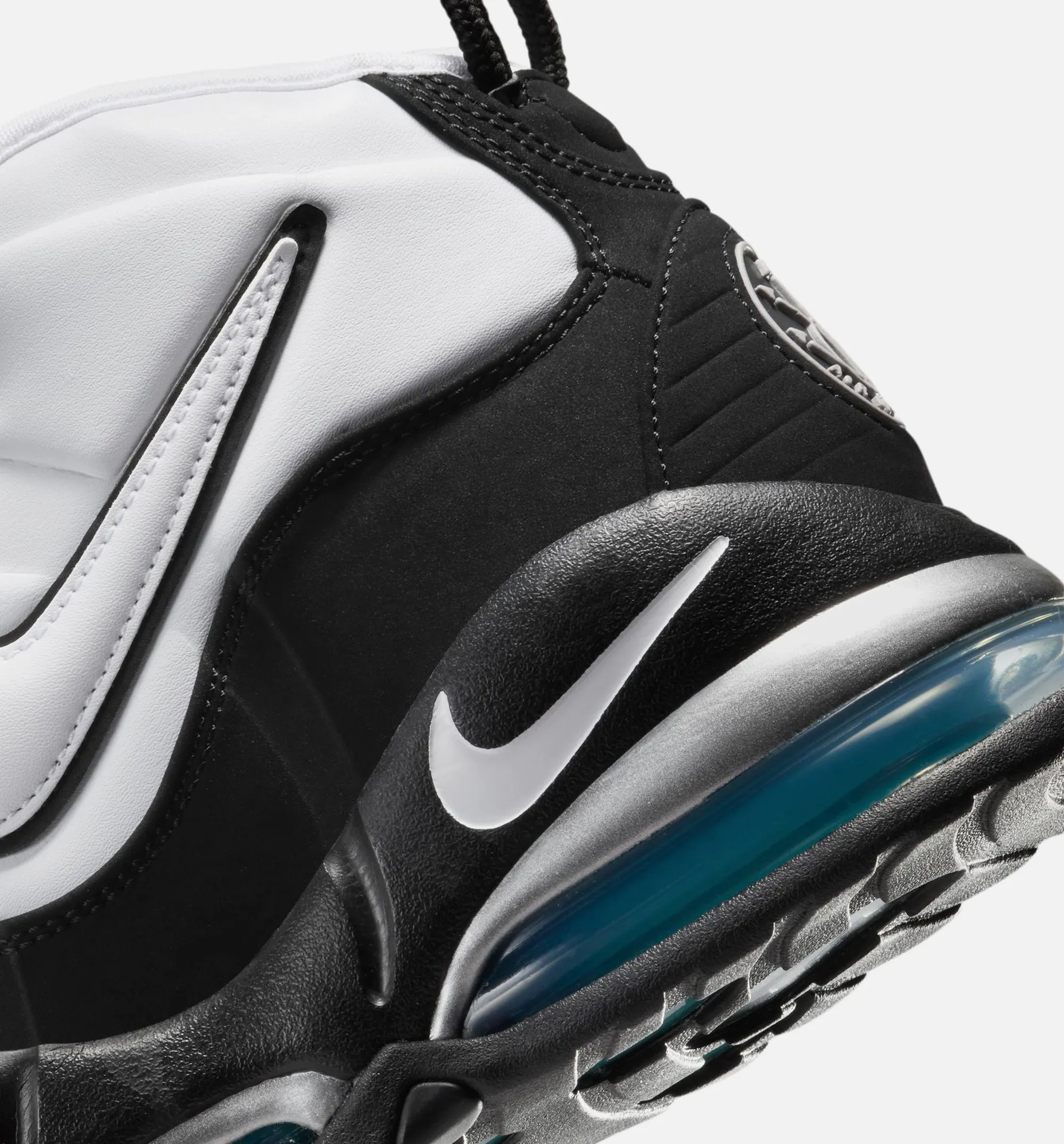 Nike Clothing Air Max Uptempo 95 Mens Lifestyle Shoe -  White/Black/Mystic Teal