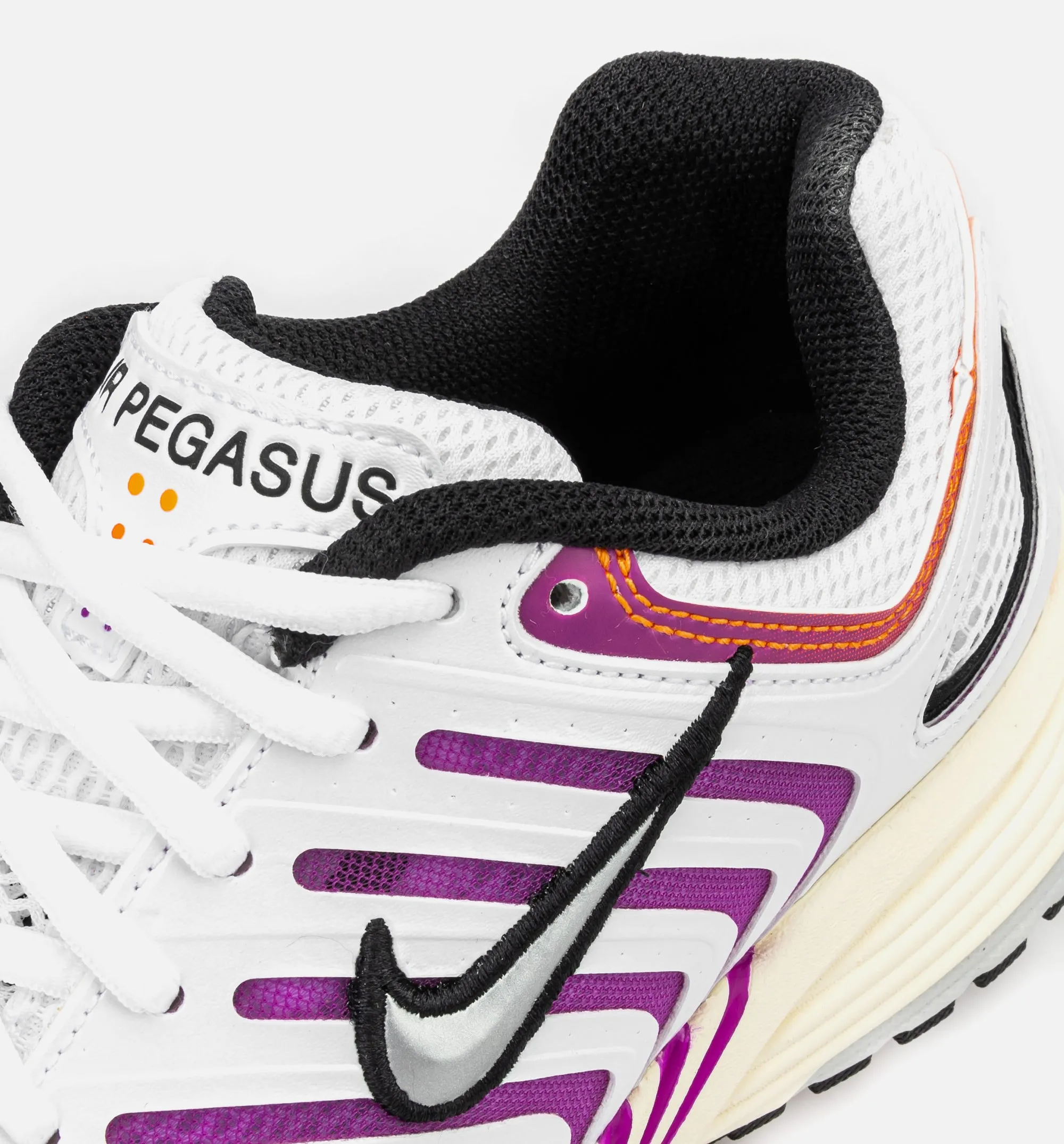 Nike Clothing Air Pegasus 2K5 Mens Lifestyle Shoe - White/Chrome/Orange