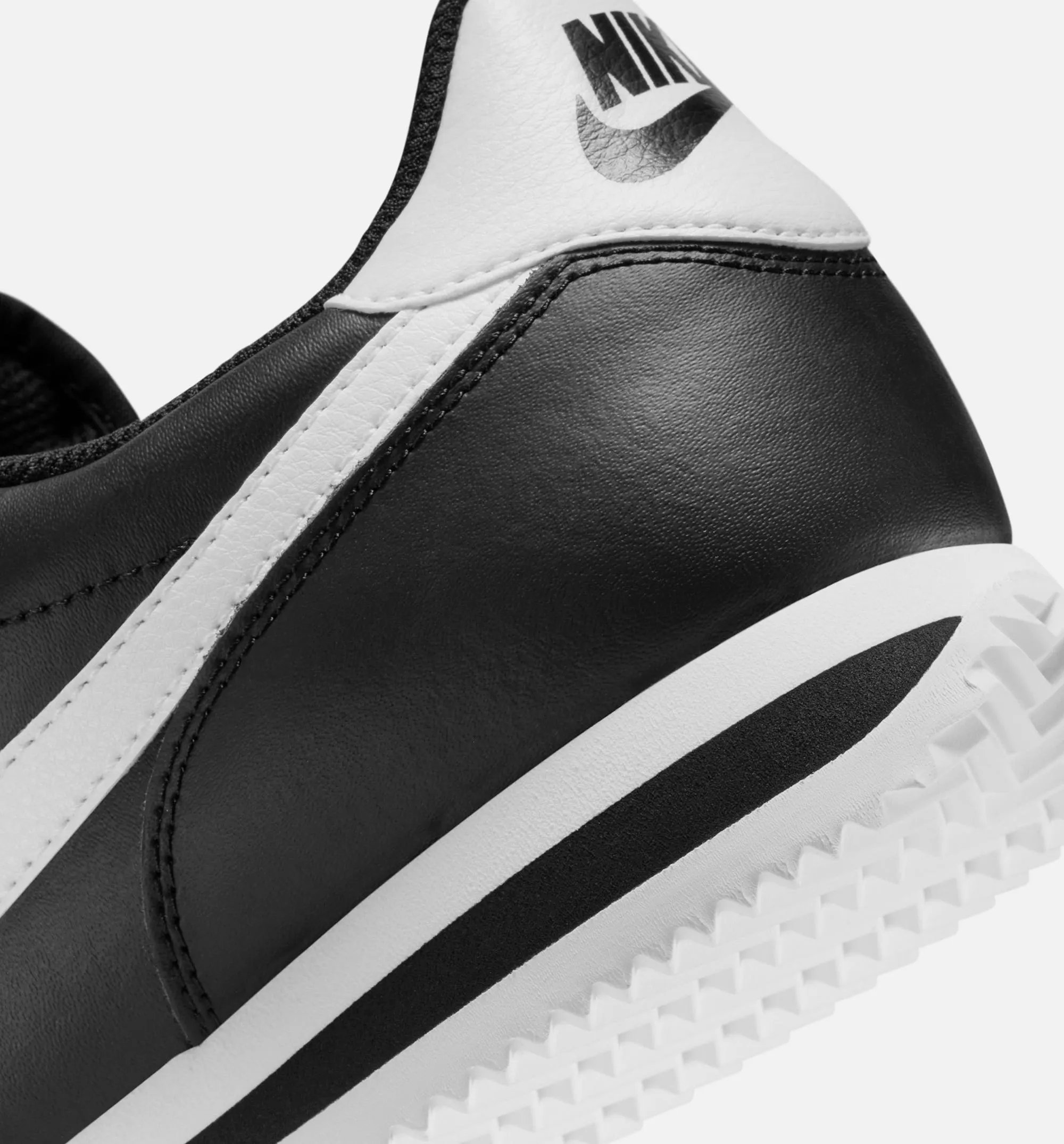 Nike Clothing Cortez Leather Mens Lifestyle Shoe - Black/White
