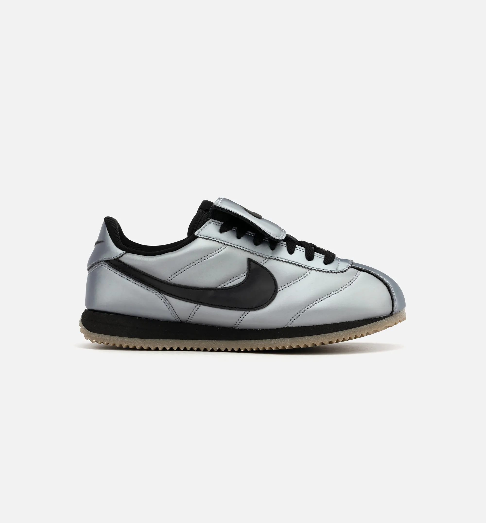 Nike Clothing Cortez Leather SE Tiempo Pack Mens Lifestyle Shoe - Metallic Cool Grey/Black/Gum Dark Brown