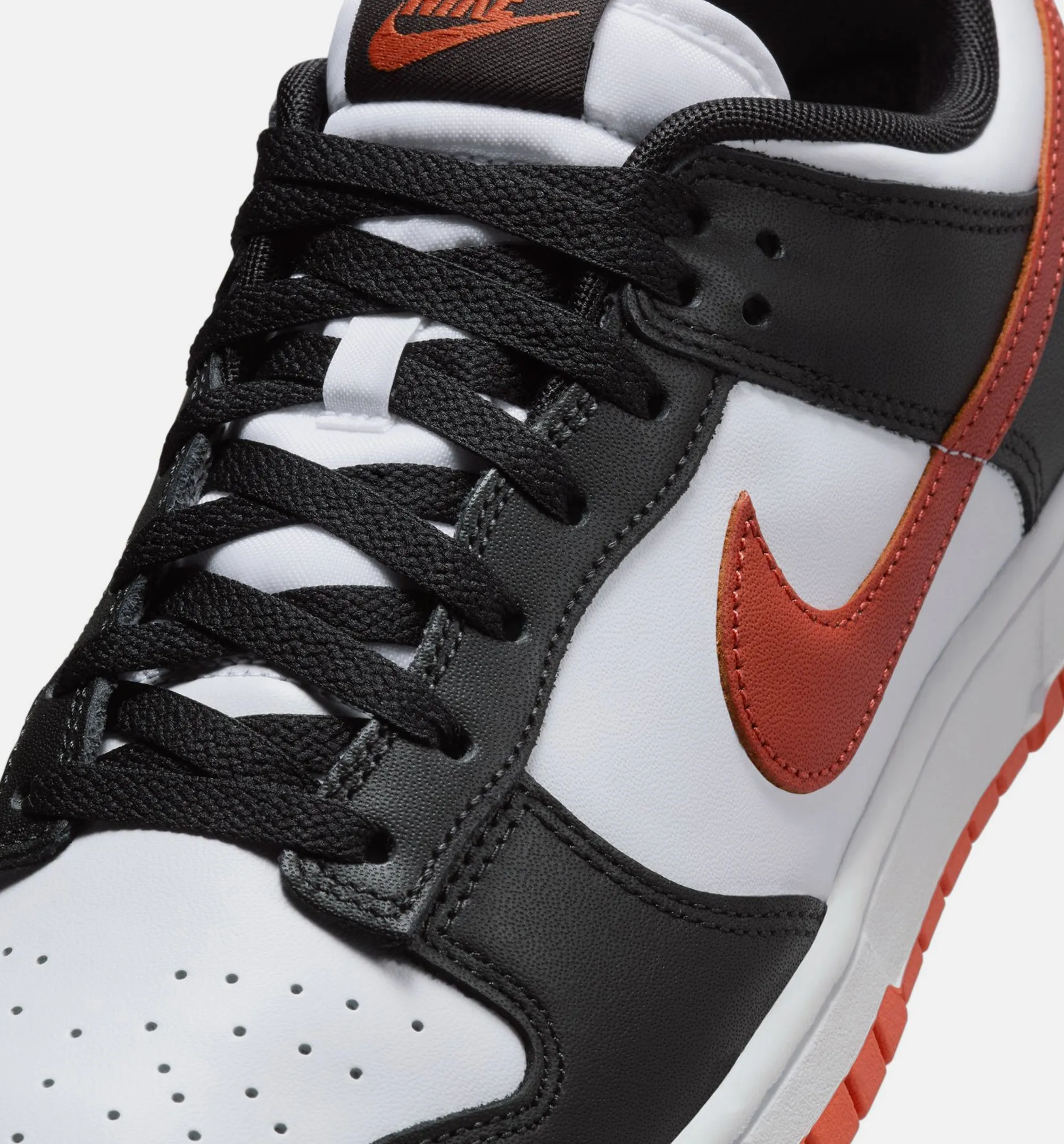 Nike Clothing Dunk Low Dragon Red Mens Lifestyle Shoe - White/Dragon Red/Black