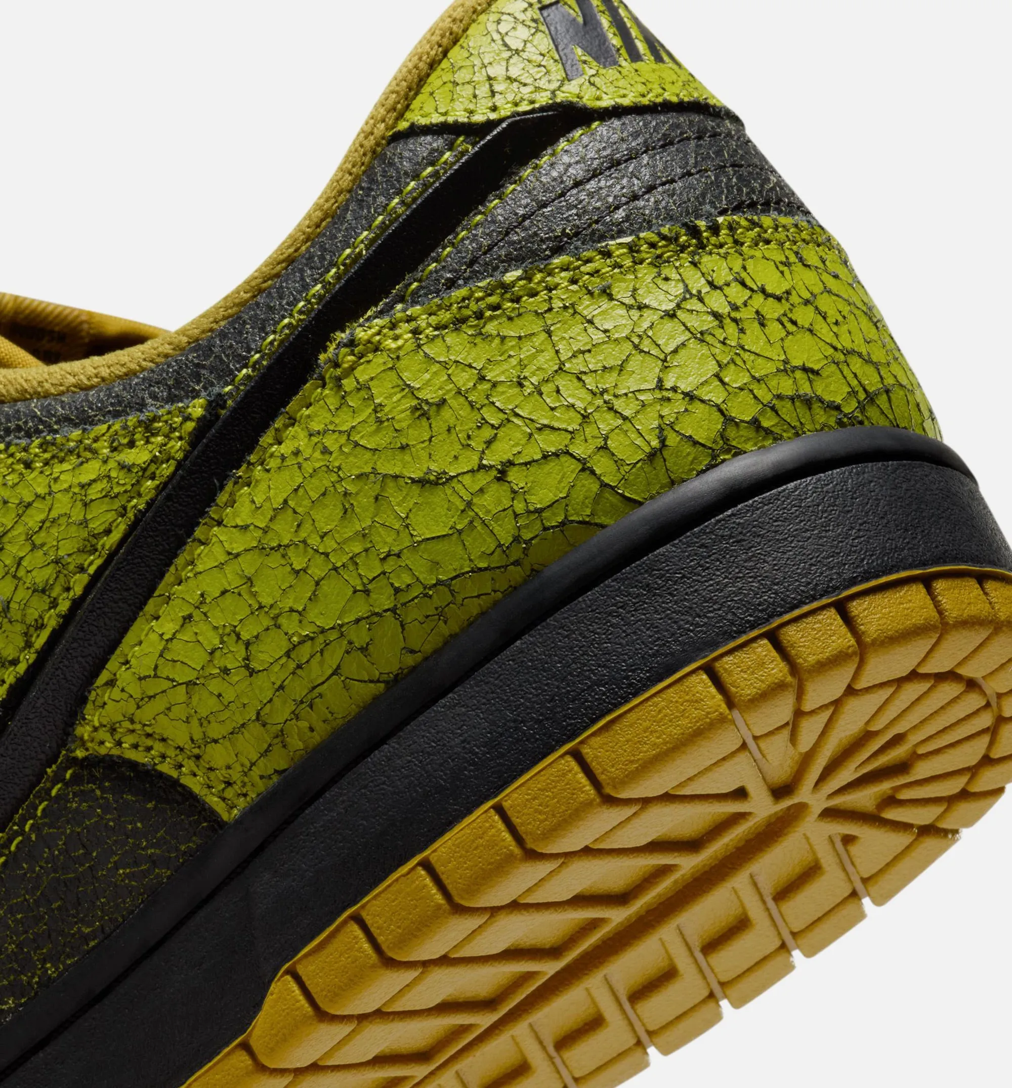 Nike Clothing Dunk Low Halloween Skull Mens Lifestyle Shoe - Bright Cactus/Black/Green Curry