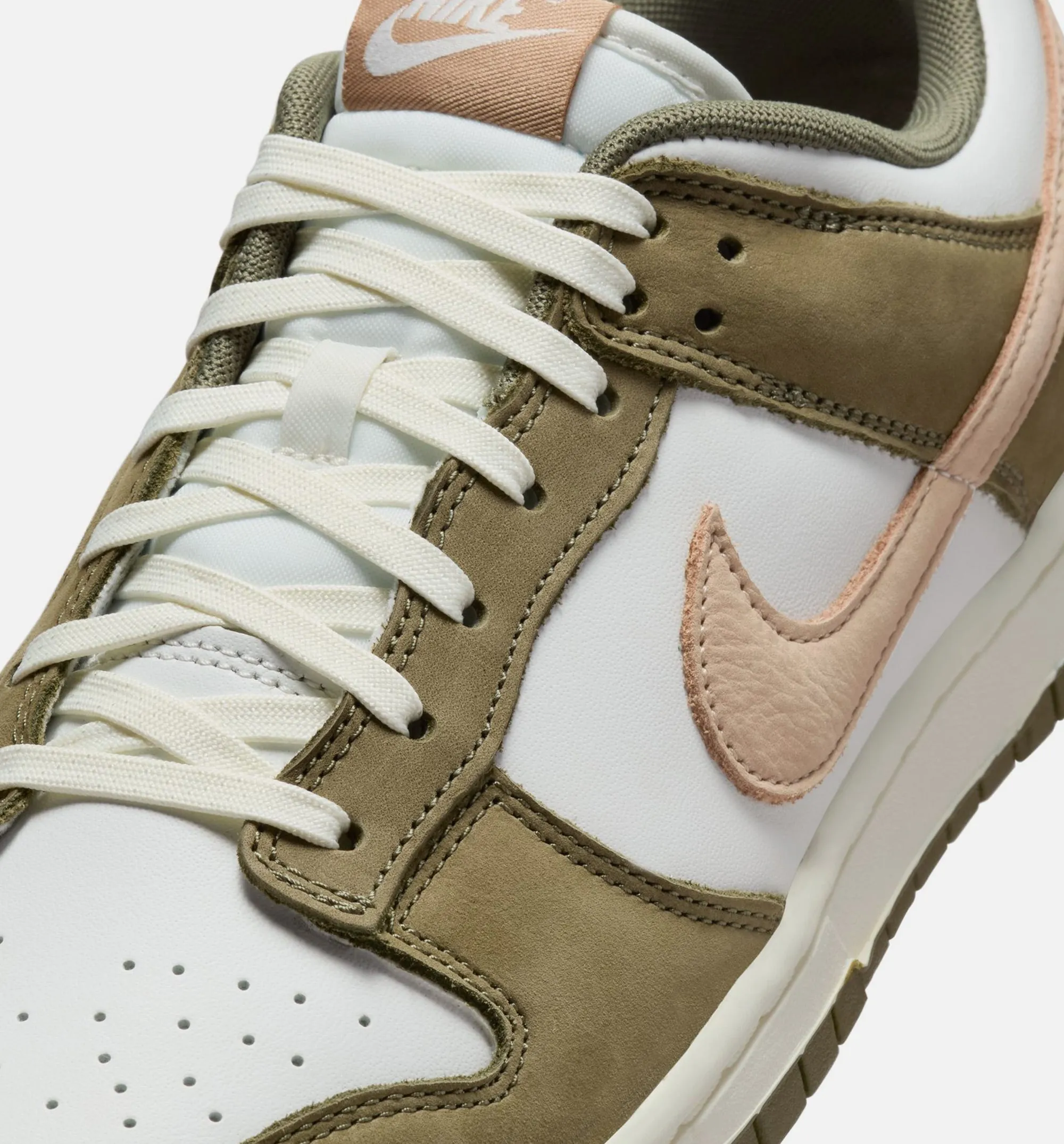 Nike Clothing Dunk Low Retro Premium Medium Olive Mens Lifestyle Shoe - Medium Olive/Hemp/Summit White/Sail