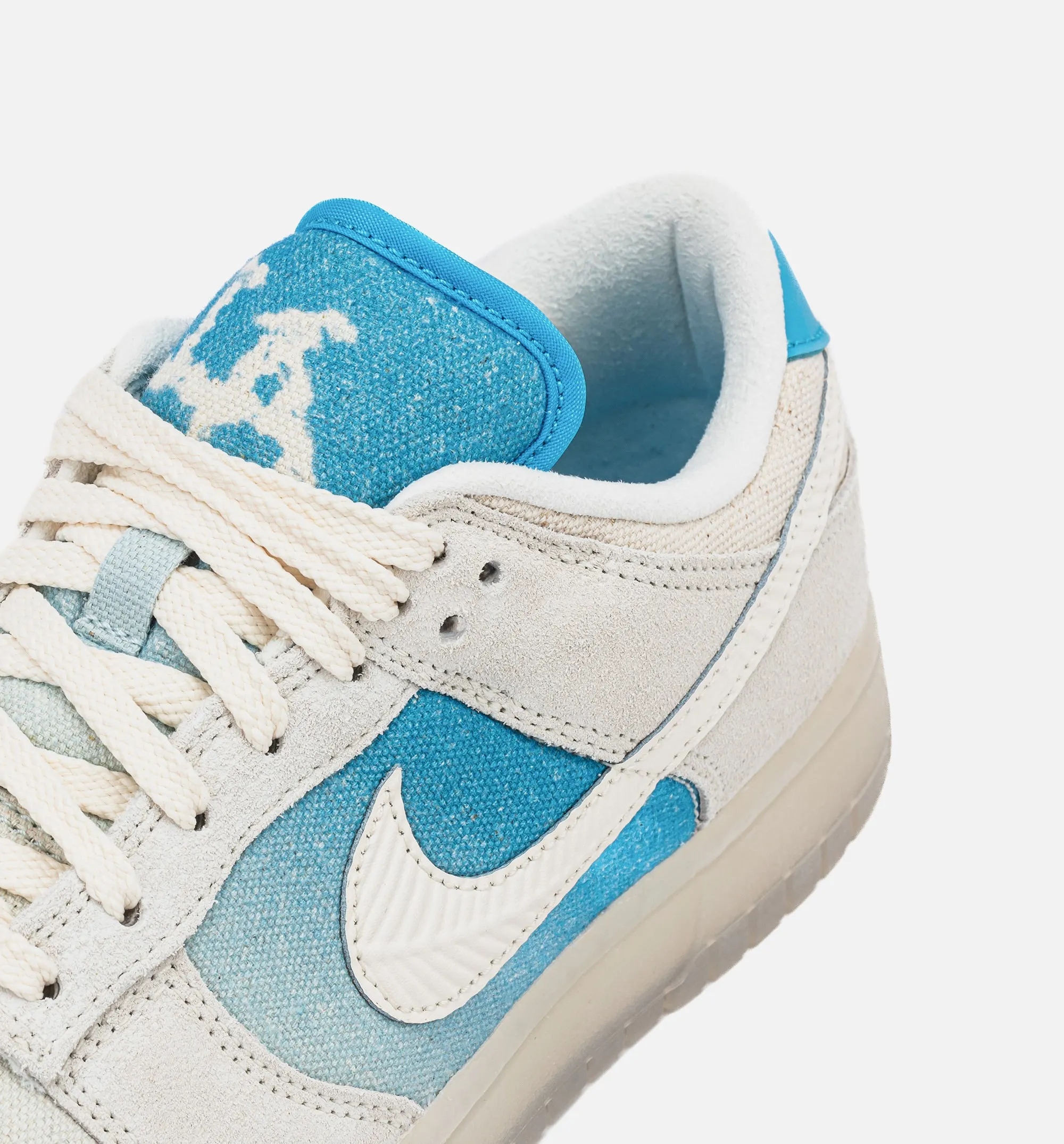 Nike Clothing Dunk Low Retro SE Ivory Blue Mens Lifestyle Shoe - Ivory/Blue