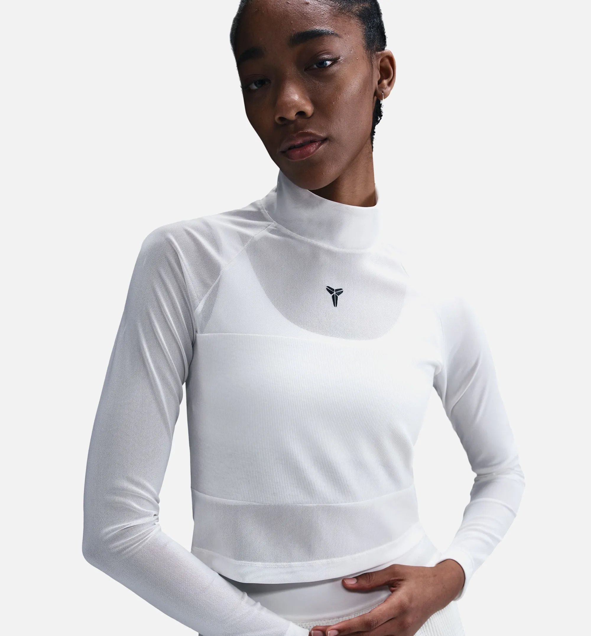 Nike Clothing Kobe Cropped Womens Long Sleeve Shirt - Sail