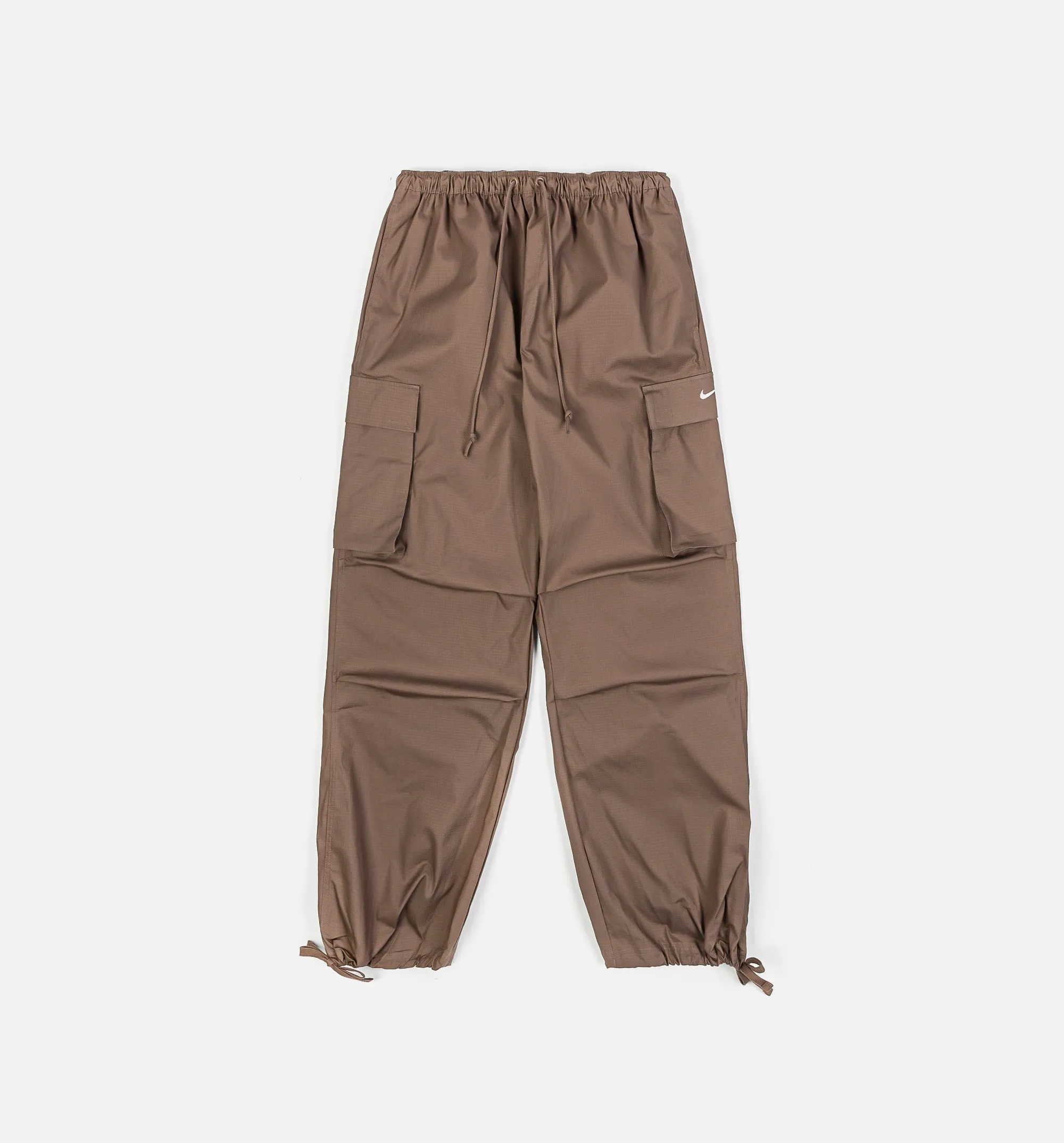 Nike Clothing Mid Rise Oversized Street Cargo Womens Pant - Mink Brown/Sail