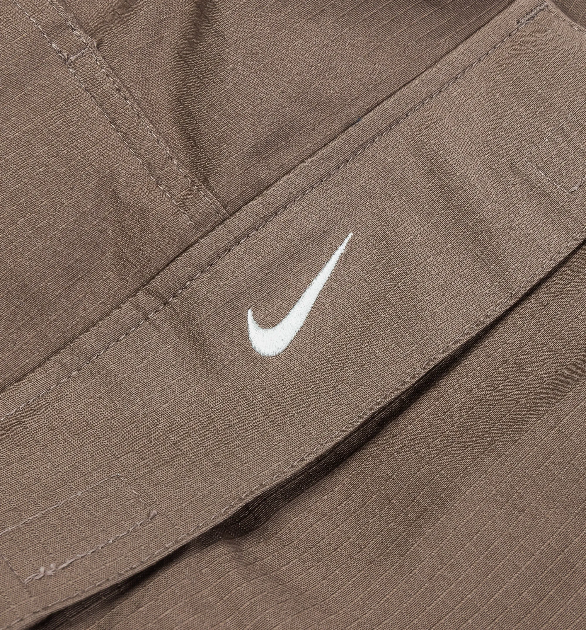 Nike Clothing Mid Rise Oversized Street Cargo Womens Pant - Mink Brown/Sail