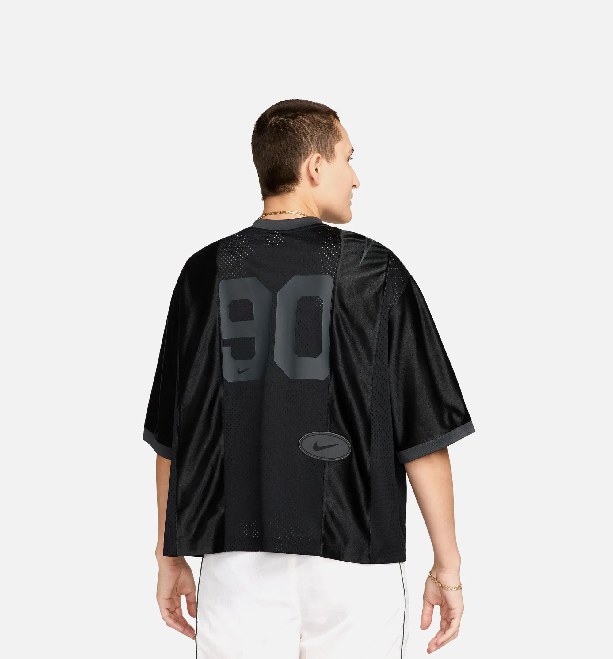 Nike Clothing NSW Oversized Graphic Womens Jersey - Black/Anthracite