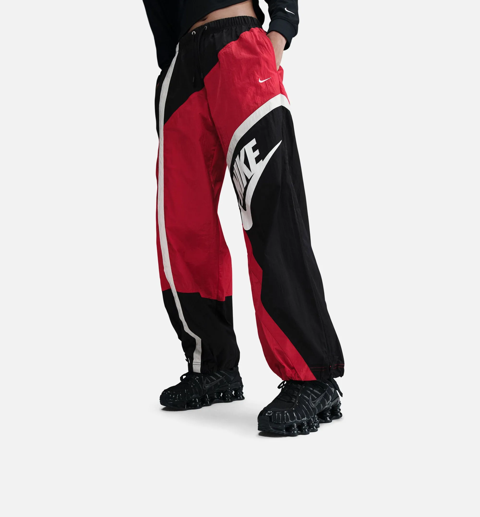 Nike Clothing NSW Street Woven Womens Pant - Red/Black