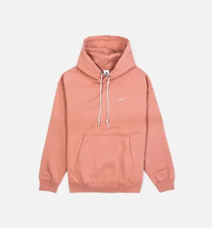 Nike Clothing Solo Swoosh Fleece Pullover Mens Hoodie - Pink/White