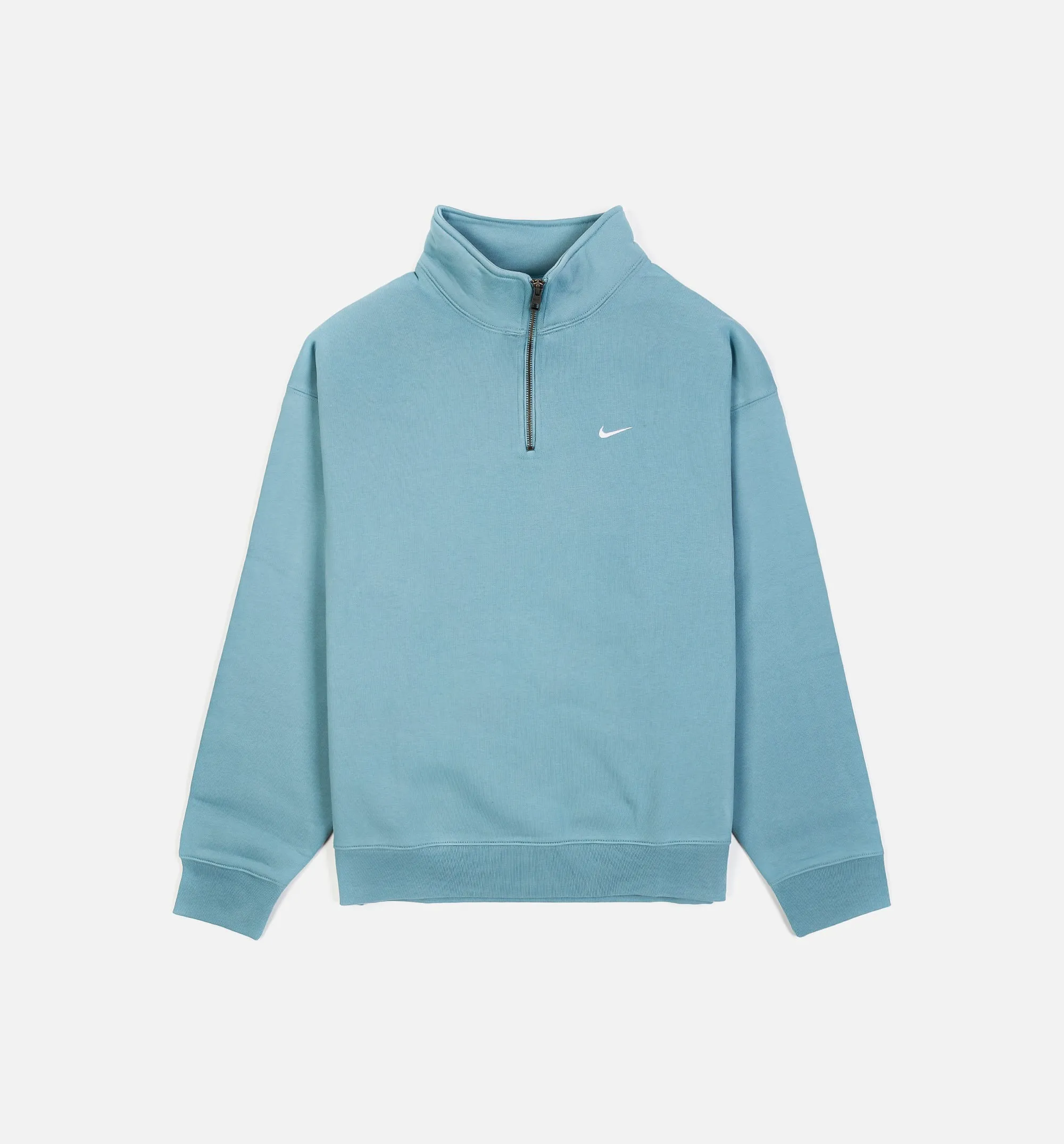 Nike Clothing Solo Swoosh Quarter Zip Mens Jacket - Blue