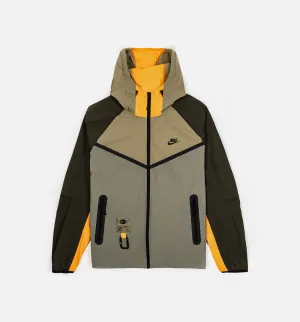 Nike Clothing Tech Woven Windrunner Full Zip Mens Jacket - Neutral Olive/Sundial