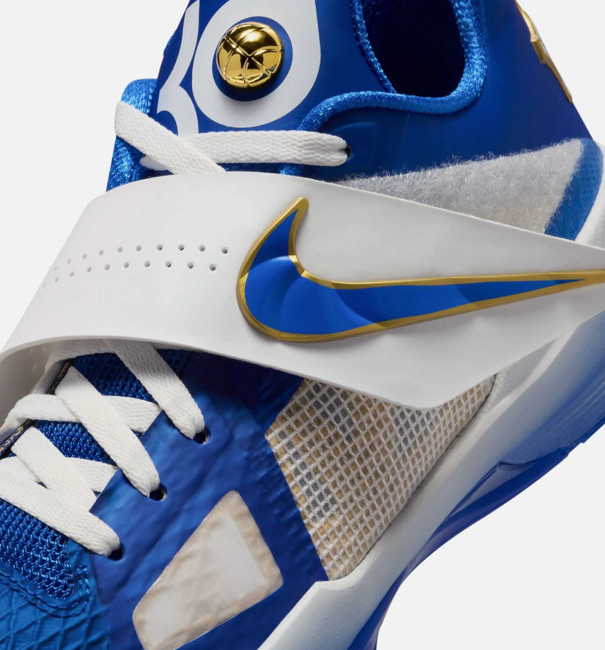 Nike Clothing Zoom KD 4 MVP Mens Lifestyle Shoe - Hyper Royal/Summit White/Metallic Gold