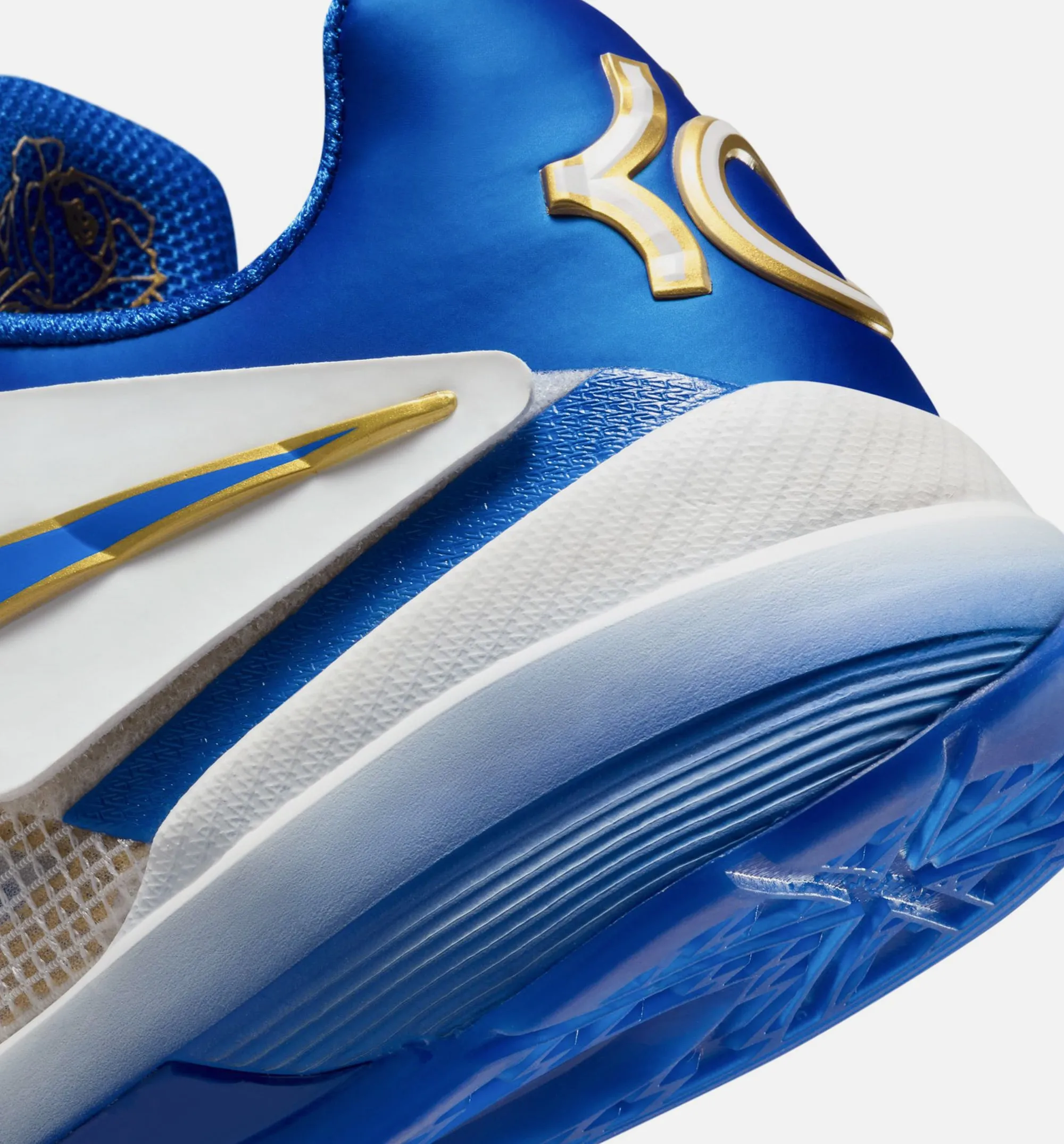 Nike Clothing Zoom KD 4 MVP Mens Lifestyle Shoe - Hyper Royal/Summit White/Metallic Gold