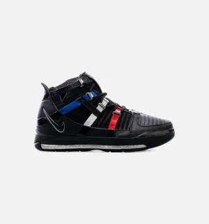 Nike Clothing Zoom LeBron 3 Barbershop Mens Basketball Shoe - Black Free Shipping