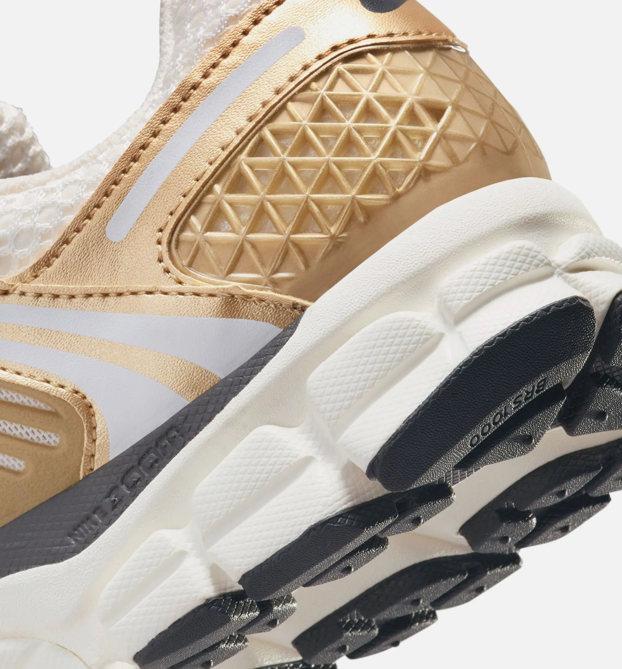 Nike Clothing Zoom Vomero 5 Womens Lifestyle Shoe - Metallic Gold/Photon Dust