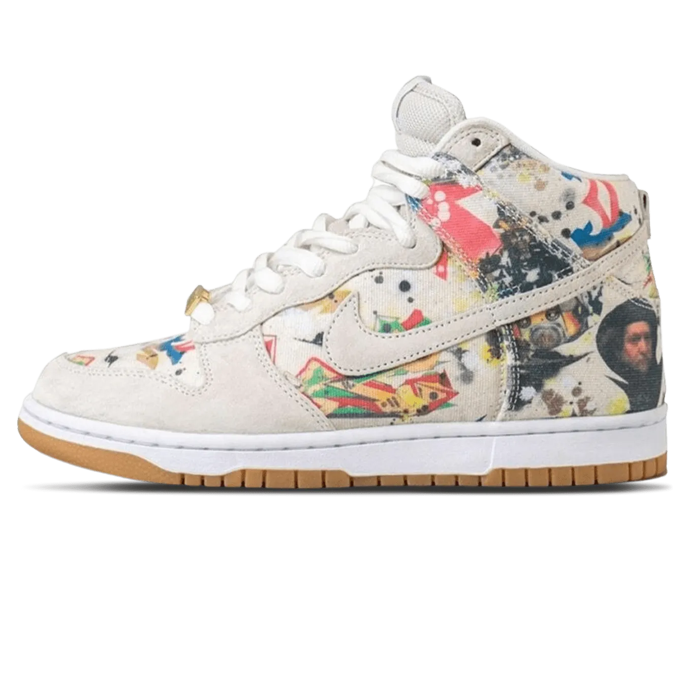 Nike Dunk High SB x Supreme 'Rammellzee' Nike SB skate shoes with padded support and grip