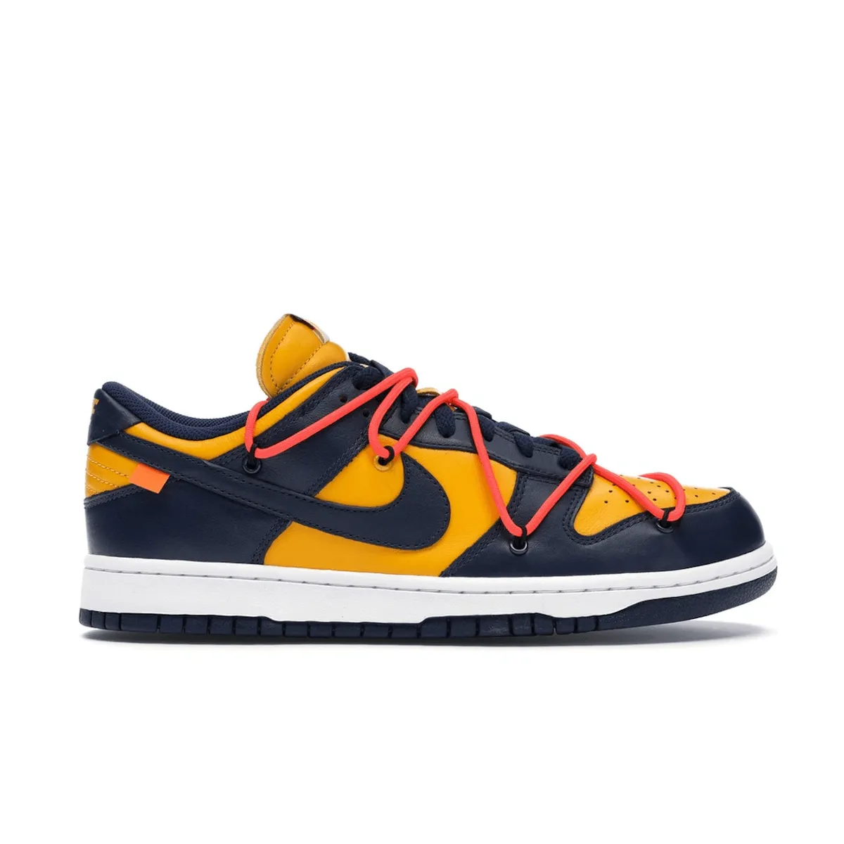 Nike Dunk Low Off-White University Gold nike x off white limited edition sneakers