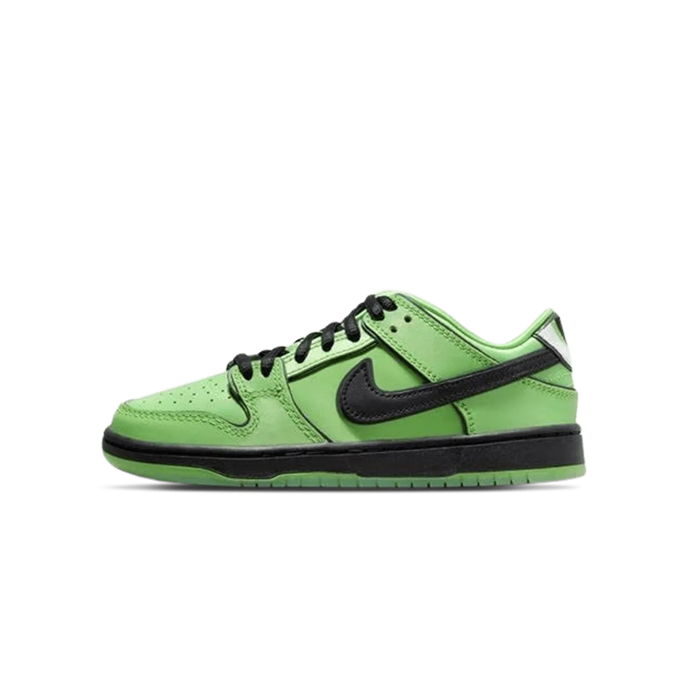 Nike Dunk Low SB x The Powerpuff Girls PS 'Buttercup' Nike SB skate shoes with padded support and grip