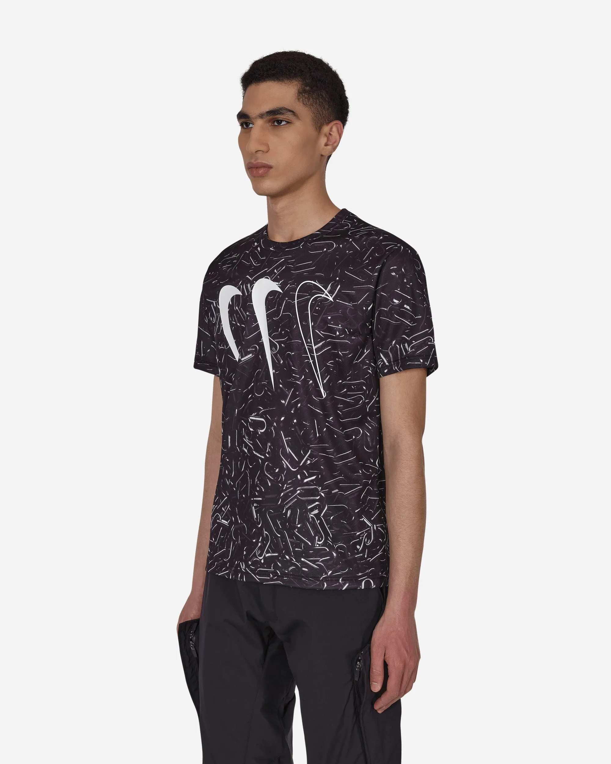 Nike Horizontal Triple Tick T-Shirt Black