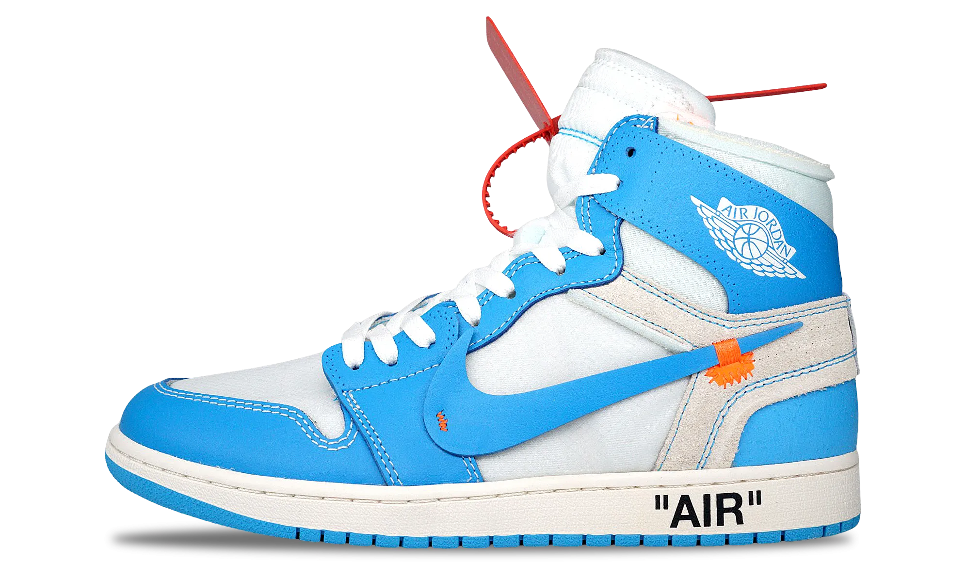 Nike Jordan 1 Retro High OG x OFF-WHITE UNC (AQ0818-148) Men's Size 10-12 nike x off white trendy collaboration shoes