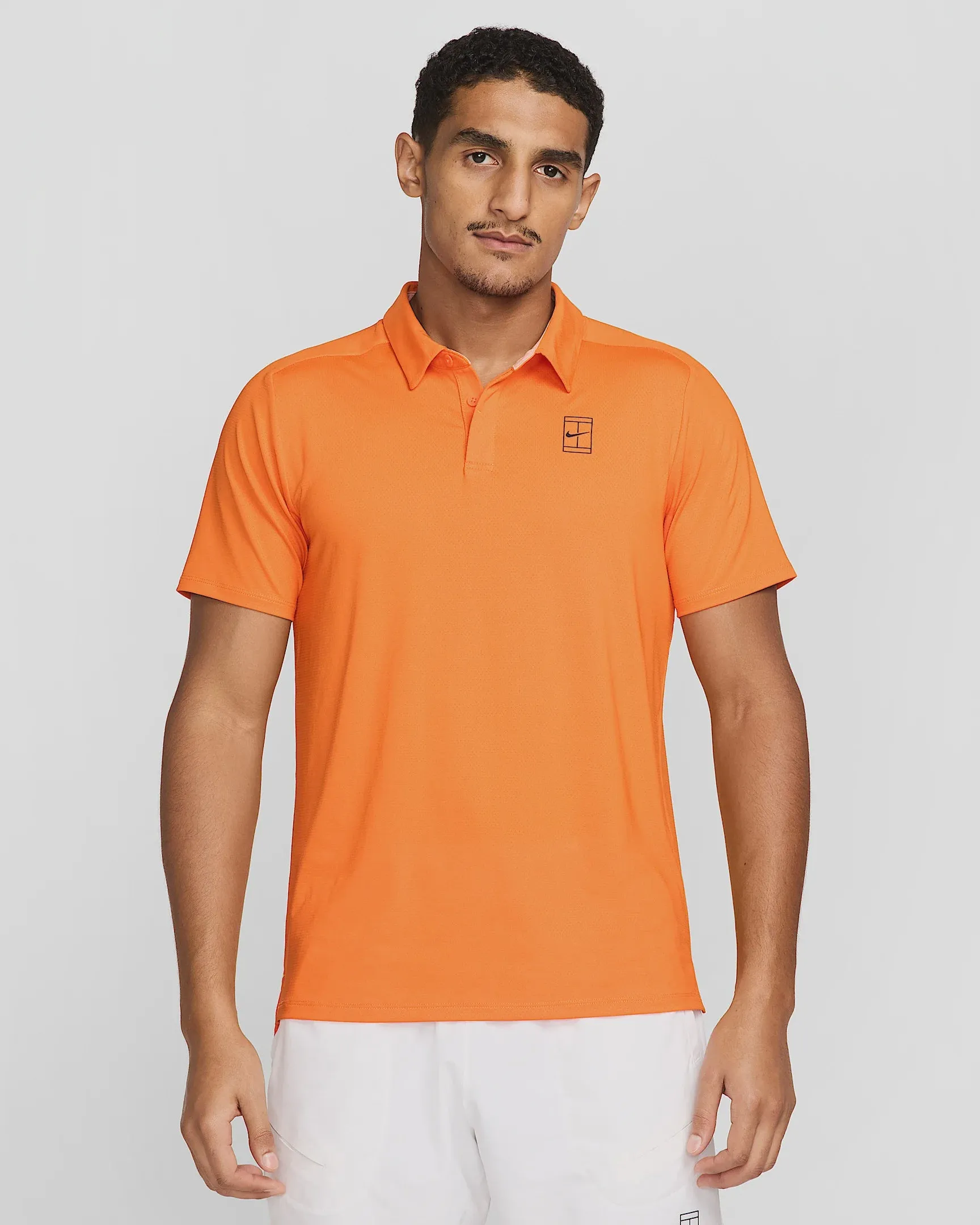 Nike Men's Court Advantage Dri-FIT Tennis Polo-Orange Clothing Nike Men